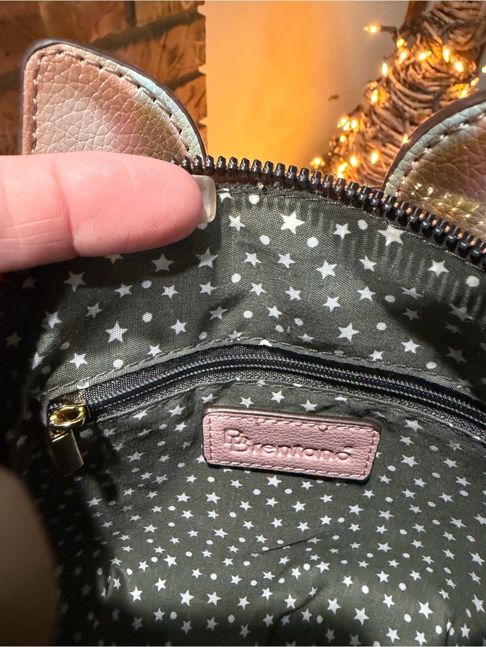 Brentano Adorable Pink Dog Print Crossbody Bag NWOT - Picture 6 of 7
